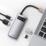 Baseus Metal Gleam Series 4-in-1 Type-C HUB Docking Station