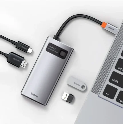 Baseus Metal Gleam Series 4-in-1 Type-C HUB Docking Station