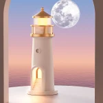 Moon Lamp Projection Lighthouse Night Light (Motion Sensor) | Ambient LED Light | Gadget House BD - Image 2