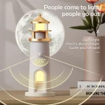 Moon Lamp Projection Lighthouse Night Light (Motion Sensor) | Ambient LED Light | Gadget House BD - Image 7