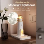 Moon Lamp Projection Lighthouse Night Light (Motion Sensor) | Ambient LED Light | Gadget House BD