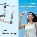 JISULIFE F8X Handheld Fan with 4800mAh Battery, Max 48 Hours Runtime Quiet Mini Fan - Image 5