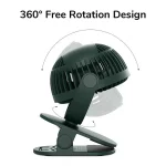 Jisulife Fa29a Mini Portable 3-In-1 Combo Clip-On Fan - Image 6