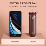 JISULIFE F8X Handheld Fan with 4800mAh Battery, Max 48 Hours Runtime Quiet Mini Fan - Image 6