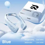 Rtako N03 Ice Ring Neck Hanging Fan (Blue) - Image 7