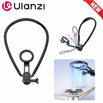 Ulanzi MG14 Neck Mount Magnetic for Phone Quick Release Adapter Base for iPhone GoPro Hero 13 Max DJI Osmo Action Accessories