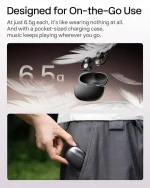 Shokz OpenDots ONE Open-Ear Clip-On True Wireless Earbuds (Black) - Image 7