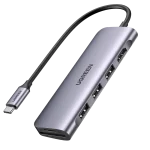 UGREEN 6-in-1 USB-C Multiport Hub with a sleek aluminum housing